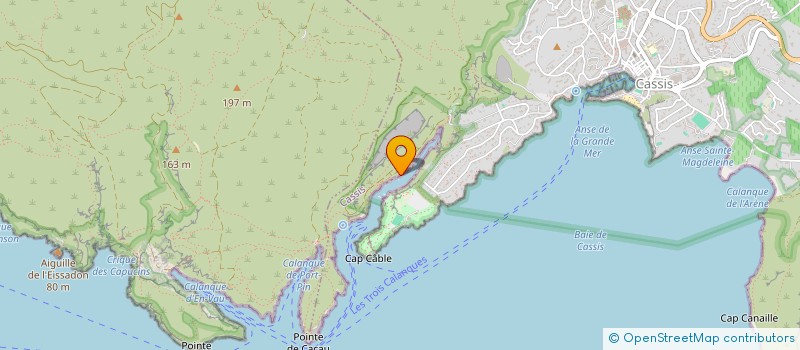 localisation de l'entreprise ASS  REHABILITATION CHAPELLE PORT MIOU  CASSIS