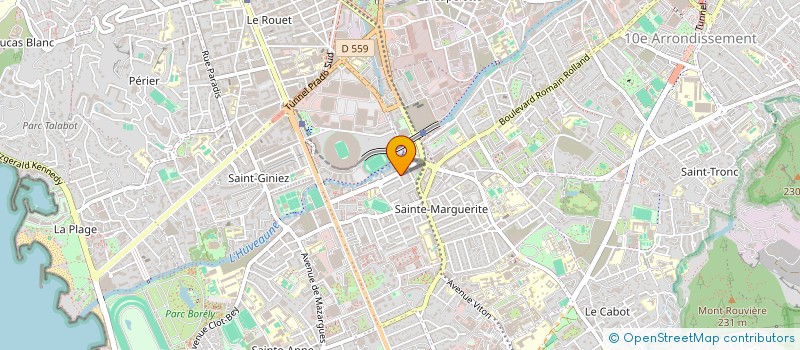 localisation de l'entreprise ASS REHABILITATION PARCOURS MARS CASSIS à MARSEILLE