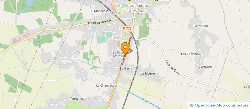 localisation de l'entreprise ASS REILLAUDOUX ET ARCHAMBAULT  SAINT-GILDAS-DES-BOIS