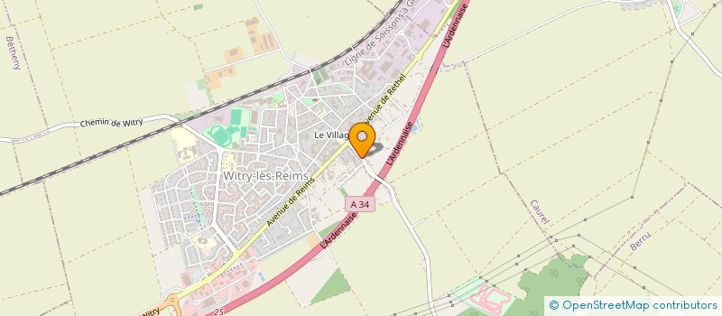 localisation de l'entreprise ASS REIMS KARTING CLUB  WITRY-LES-REIMS