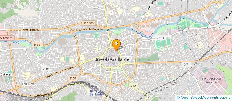 localisation de l'entreprise ASS REINSER DES DELINQUANTS ET AIDES VIC à BRIVE-LA-GAILLARDE