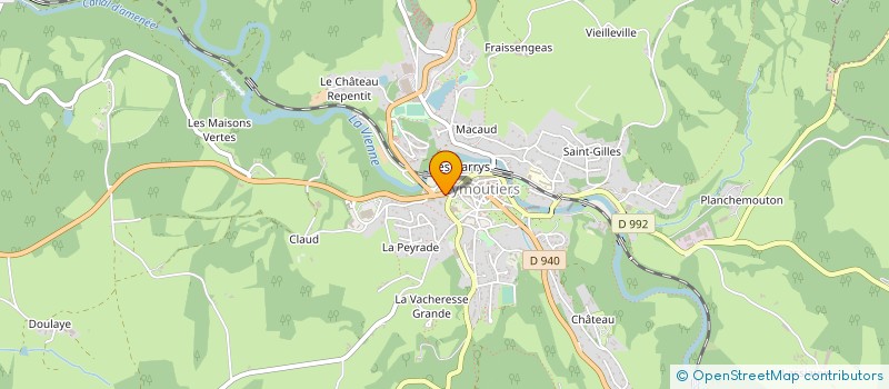 localisation de l'entreprise ASS REINSER SOCIALE SECTEUR EYMOUTIERS à EYMOUTIERS