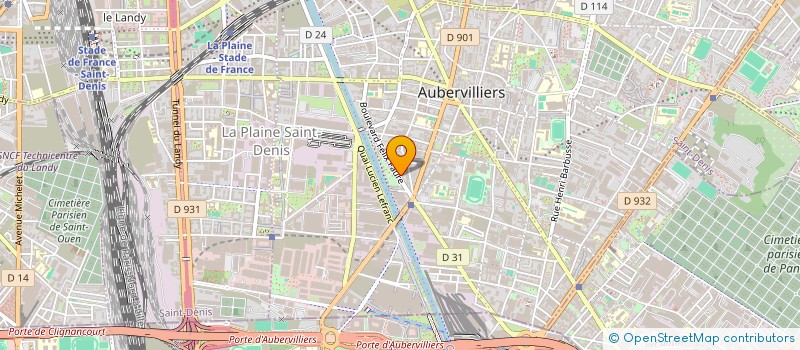 localisation de l'entreprise ASS REINSERTION CUISINIERES AFRICAINES EN FRANCE à AUBERVILLIERS
