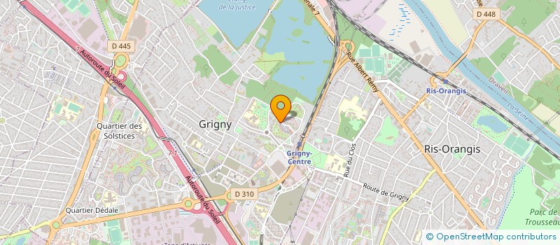 localisation de l'entreprise ASS REINSERTION ENFANTS DE LA RUE à GRIGNY