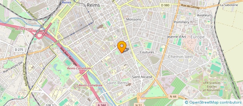 localisation de l'entreprise ASS REINSERTION FEMMES ISOLEES à REIMS