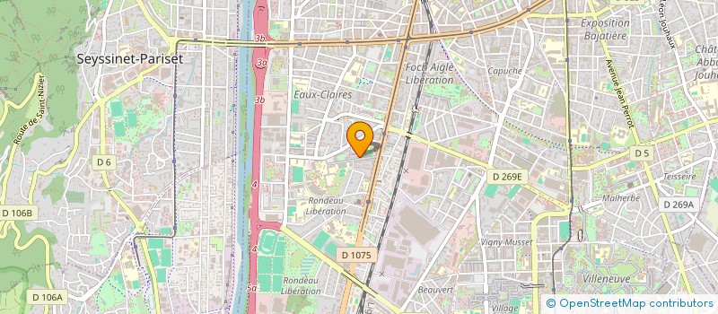 localisation de l'entreprise ASS REINSERTION PAR ENTRETIEN & NETTOYAG à GRENOBLE