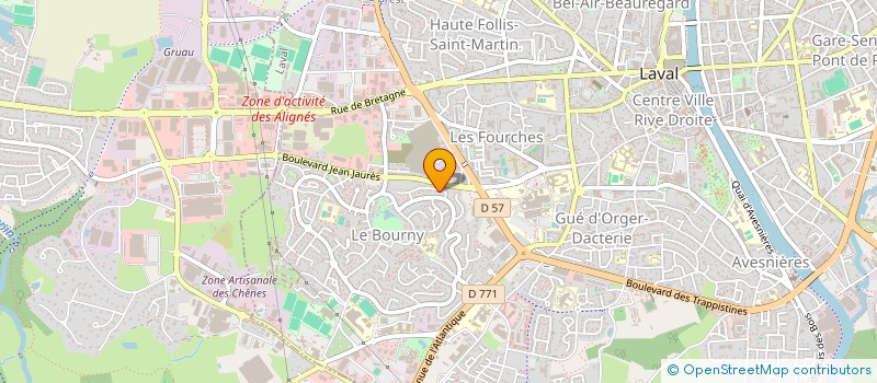 localisation de l'entreprise ASS RELAIS DE FORMATION EN ADDICTOLOGIE  LAVAL