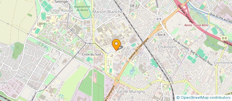 localisation de l'entreprise ASS REMOISE PSYCHIATRIE ENFANT ET ADO  REIMS