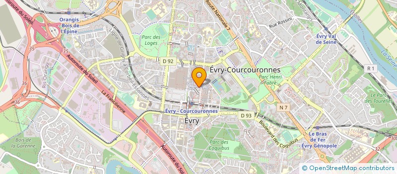localisation de l'entreprise ASS RENCONTRE ET SOLIDARITE à EVRY-COURCOURONNES