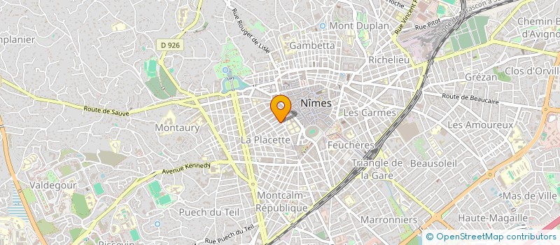 localisation de l'entreprise ASS RENCONTRES CULTURELLES A DOMICILE  NIMES