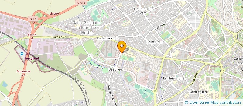 localisation de l'entreprise ASS RENCONTRES INTERNATIONALES JEUNES 14 à CAEN
