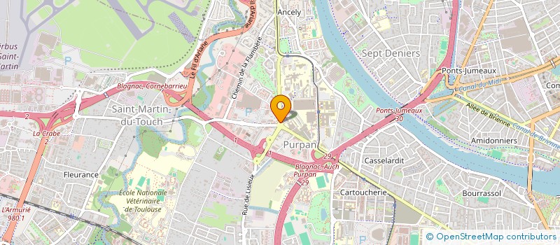localisation de l'entreprise ASS  RENE LERICHE  TOULOUSE