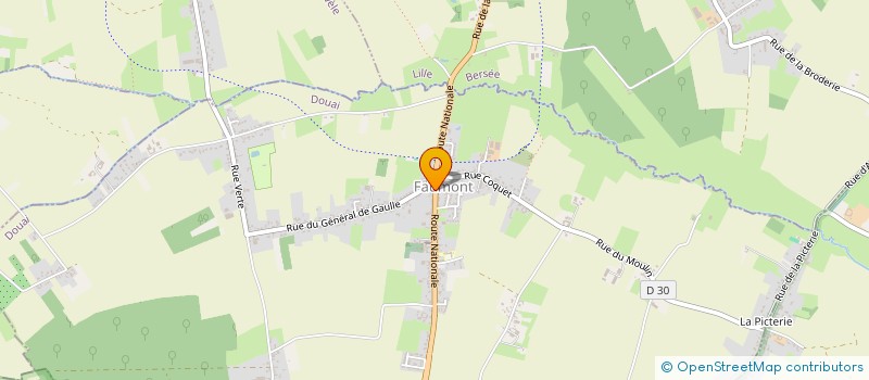 localisation de l'entreprise ASS RENOUVEAU ARTISANAL ET CIAL FAUMONT  FAUMONT