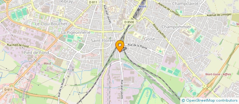 localisation de l'entreprise ASS RENOUVEAU COMPETENCES DE L HOMME à NIORT