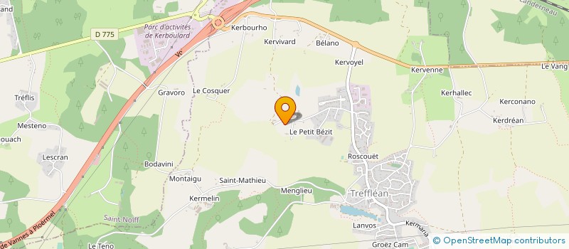 localisation de l'entreprise ASS RENOVEAU ANIMATION CULTURE TREFFLEAN  TREFFLEAN