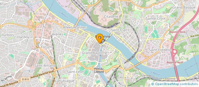 localisation de l'entreprise ASS REORGANISATION SERVICES MUNICIPAUX à BAYONNE