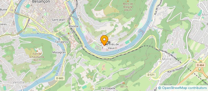 localisation de l'entreprise ASS REPRES ET PROTEC SOCIALE PERSONNEL  BESANCON