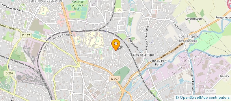 localisation de l'entreprise ASS REPUBL ANCIENS COMBAT VICTIME GUERRE à NEVERS