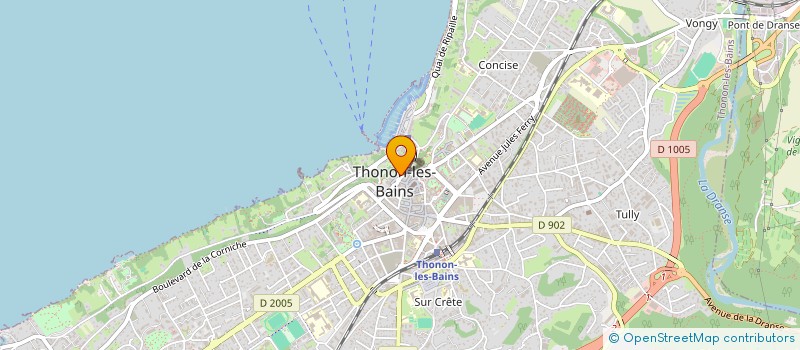 localisation de l'entreprise ASS REPUBLICAINE DES ANCIENS COMBATTANTS ET VICTIMES DE GUERRE à THONON-LES-BAINS
