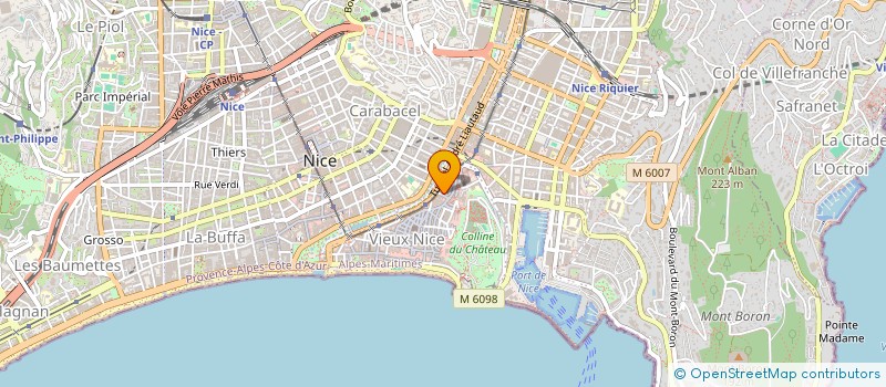 localisation de l'entreprise ASS REPUBLICAINE DES ANCIENS COMBATTANTS ET VICTIMES DE GUERRE COMITE DEPARTEMENTAL DES ALPES MARITIMES  NICE