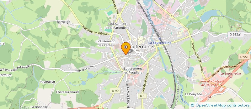 localisation de l'entreprise ASS REPUBLICAINE DES ANCIENS COMBATTANTS SECTION LA SOUTERRAINE à LA SOUTERRAINE