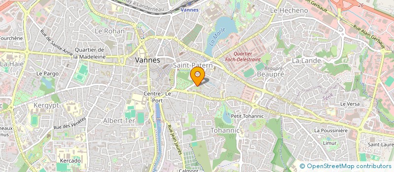 localisation de l'entreprise ASS REPUBLICAINE DU MOUVEMENT DE LA FEDERATION BRETONNE ANGEVINE DE PONTIVY à VANNES