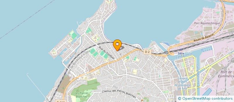 localisation de l'entreprise ASS RES CLAIRS MATINS SETE SPORTING CLUB  SETE