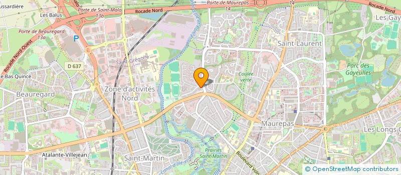 localisation de l'entreprise ASS.RES.GRAND OUEST  RENNES