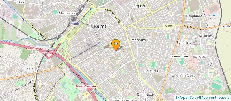 localisation de l'entreprise ASS RESEAU CHAMPARD ACCOMP SOINS PALLIATIFS  REIMS