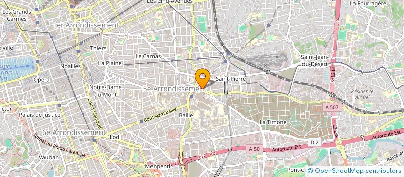 localisation de l'entreprise ASS RESEAU SOINS ONCOLOGIE PEDIATRIQUE à MARSEILLE