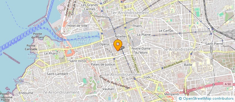 localisation de l'entreprise ASS RESEAU SOMMEIL PACA CORSE à MARSEILLE