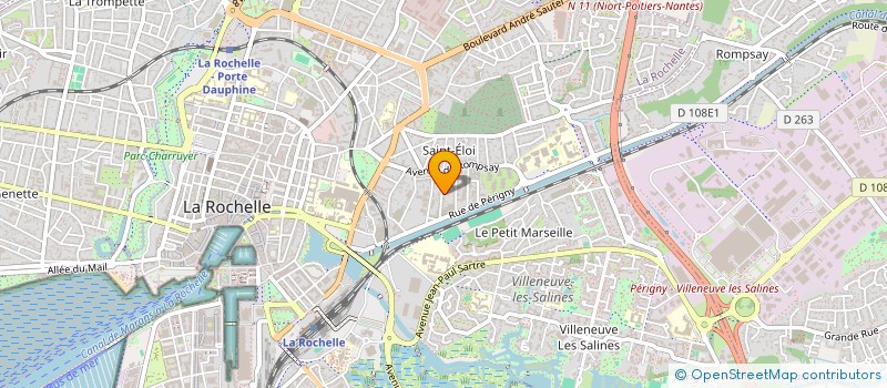 localisation de l'entreprise ASS RESEAU VILLE HOPITAL CHTE MARITIME  LA ROCHELLE