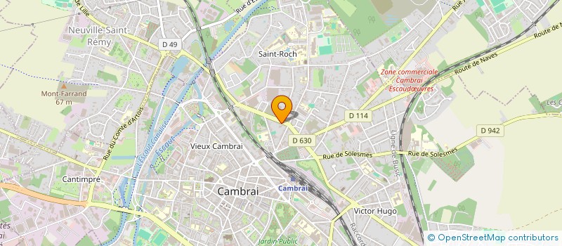 localisation de l'entreprise ASS RESEAUX INITIATIV LOCAL ARIL SERVICE à CAMBRAI