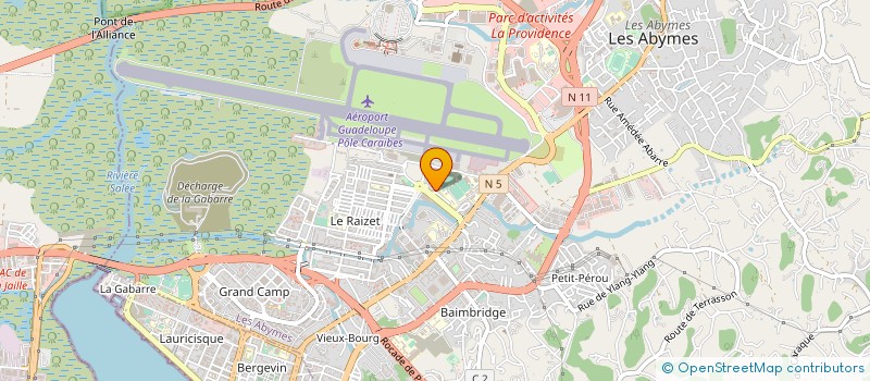 localisation de l'entreprise ASS RESIDENT CITE AVIATION CIVIL DUGAZON à LES ABYMES