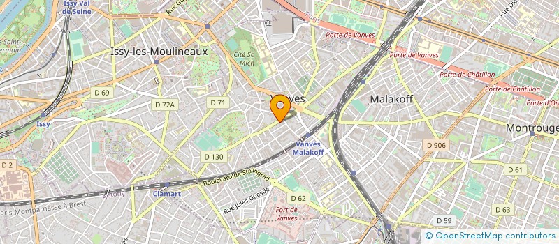 localisation de l'entreprise ASS RESSORTISSANT NIABLE RESIDENT FRANCE à VANVES