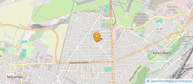 localisation de l'entreprise ASS RESSORTISSANTS ARRONDISSEMENT 7 M'FILOU à PARAY-VIEILLE-POSTE