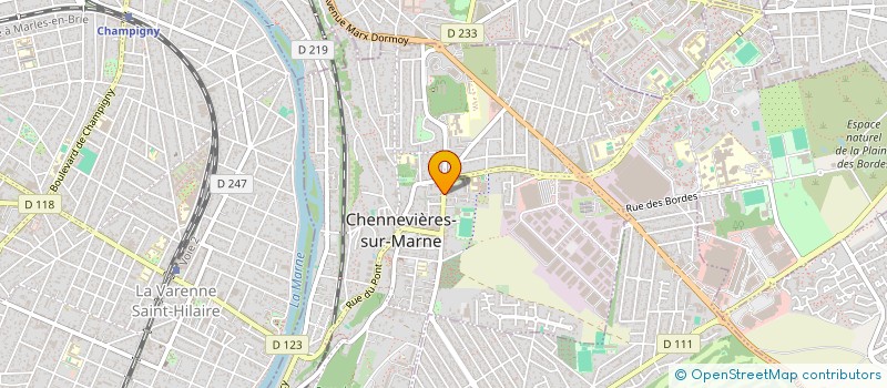 localisation de l'entreprise ASS RESSORTISSANTS MENOUA DE FRANCE  CHENNEVIERES-SUR-MARNE