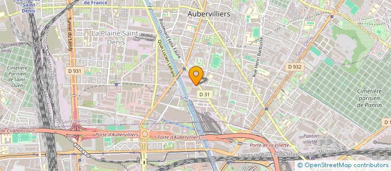 localisation de l'entreprise ASS REST ADMIN HOT IMPOTS AUBERVILLIERS à AUBERVILLIERS