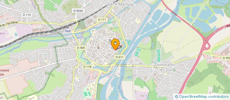 localisation de l'entreprise ASS REST ADMINIS SERVICES FISCAUX TOUL à TOUL