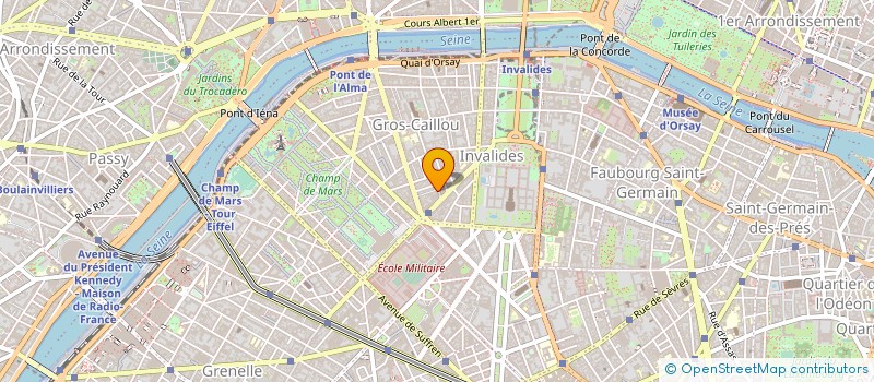 localisation de l'entreprise ASS RESTAU ADMIN DE PARIS 07 à PARIS