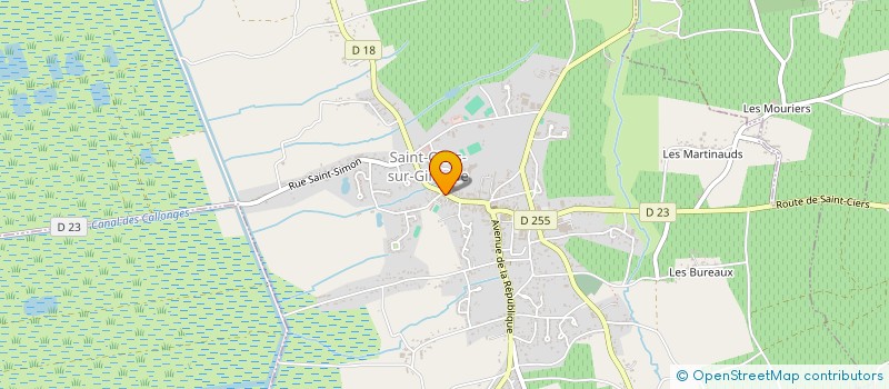 localisation de l'entreprise ASS RESTAUR & ENTRETIEN EGLISE ST CIERS  SAINT-CIERS-SUR-GIRONDE