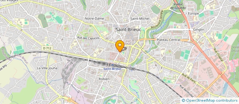 localisation de l'entreprise ASS RESTAURANT ADMINIST TRESORERIE GEN à SAINT-BRIEUC