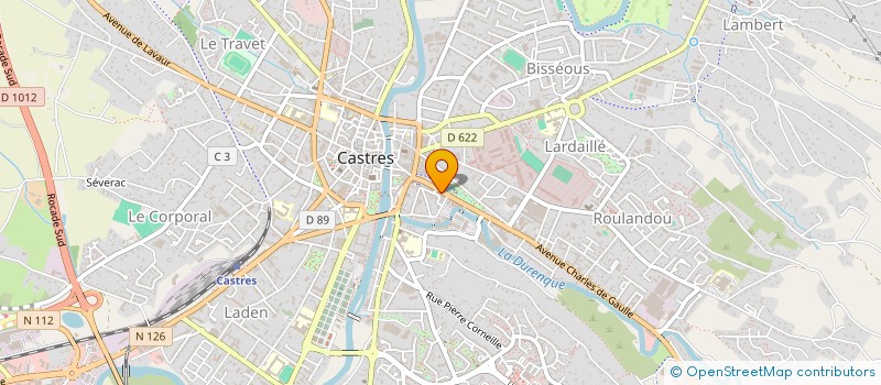 localisation de l'entreprise ASS RESTAURANT ADMINISTRATIF FINANCES  CASTRES