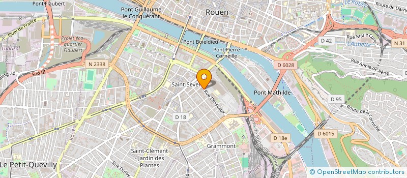 localisation de l'entreprise ASS RESTAURANTS DU COEUR REGION ROUENNAI  ROUEN