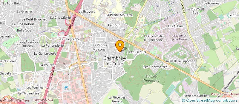 localisation de l'entreprise ASS RESTAURANTS SCOLAIRES ENS PUB à CHAMBRAY-LES-TOURS