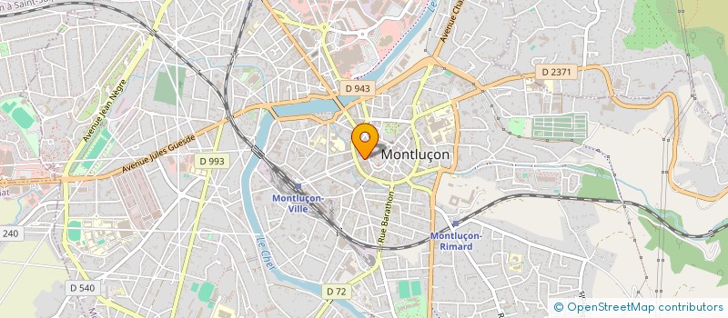localisation de l'entreprise ASS RESTAURATION AGENT POSTE FRANCE TELE à MONTLUCON