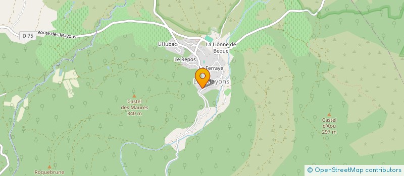 localisation de l'entreprise ASS RESTAURATION SCOLAIRE MAURIN MAURES à LES MAYONS