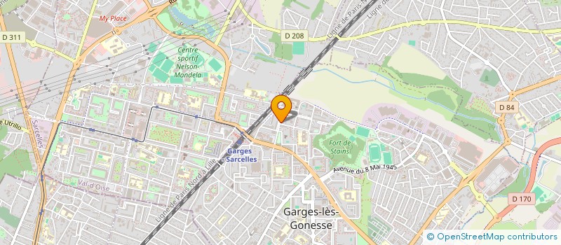 localisation de l'entreprise ASS RESTE COOL  GARGES-LES-GONESSE