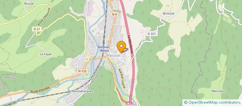 localisation de l'entreprise ASS RETRAITE SPORTIVE à MASSIAC