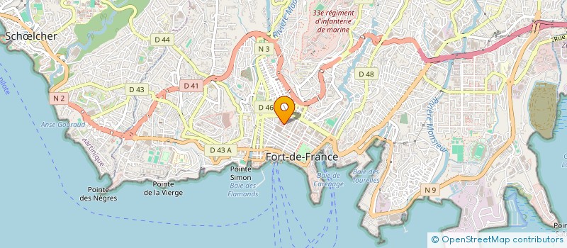 localisation de l'entreprise ASS RETRAITES MAIRIE FORT FRANCE  FORT-DE-FRANCE